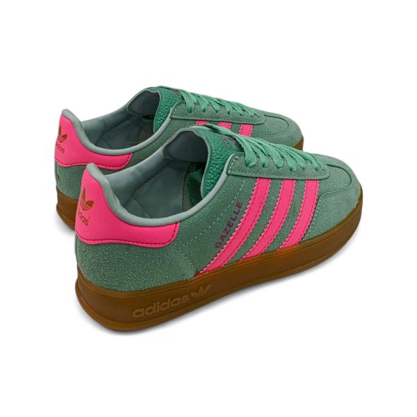 Adidas Gazelle Su Yeşili Fuşya Kauçuk Taban
