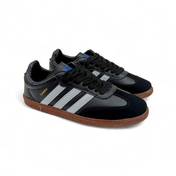 Adidas Samba Siyah Cilt Siyah Beyaz Eva Taban