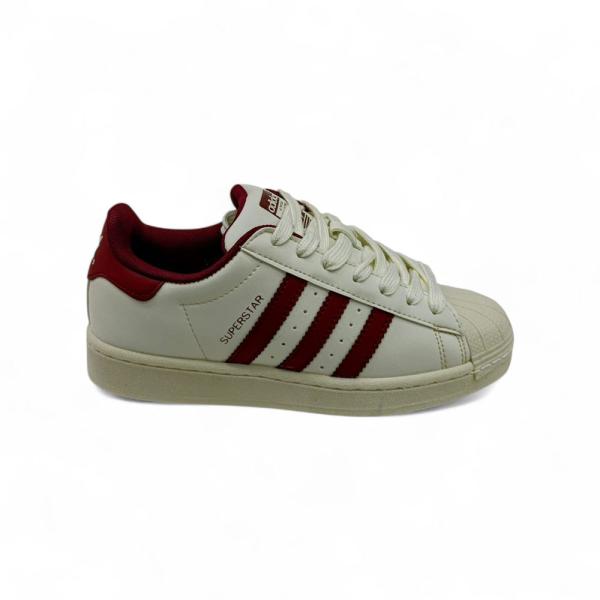 Adidas Super Star Bej Bordo