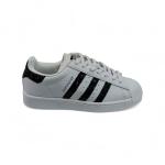 Adidas Super Star Beyaz Taban Beyaz Siyah