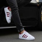Adidas Super Star Beyaz Bordo