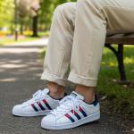 Adidas Super Star Bordo Mavi Beyaz
