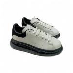 Alexander McQuuen Siyah Şeffaf Taban Beyaz Siyah