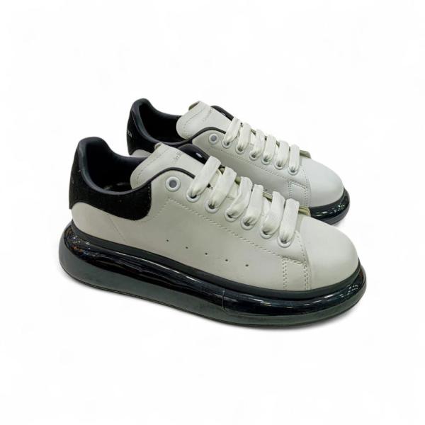 Alexander McQuuen Siyah Şeffaf Taban Beyaz Siyah