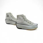 Converse Beyaz Beyaz Uzun Kalın Kauçuk Taban