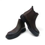 Kahve Hakiki Deri Erkek Chelsea Bot