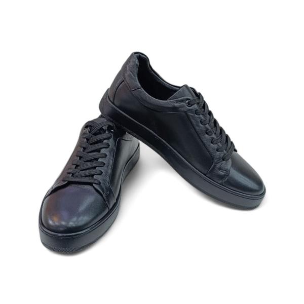 Lufian Siyah Bağcıklı Hakiki Deri Erkek Ayakkabısı