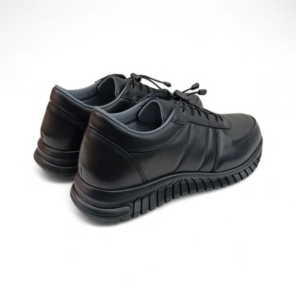 Siyah Bağcıklı Hakiki Deri Erkek Ayakkabısı