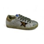 Golden Goose Super Star Beyaz Leopar Gri