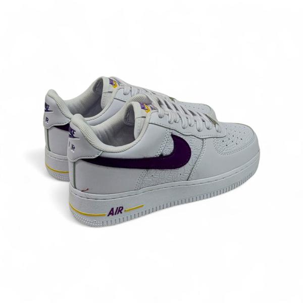 Nike Air Force Beyaz Mor Beyaz Taban