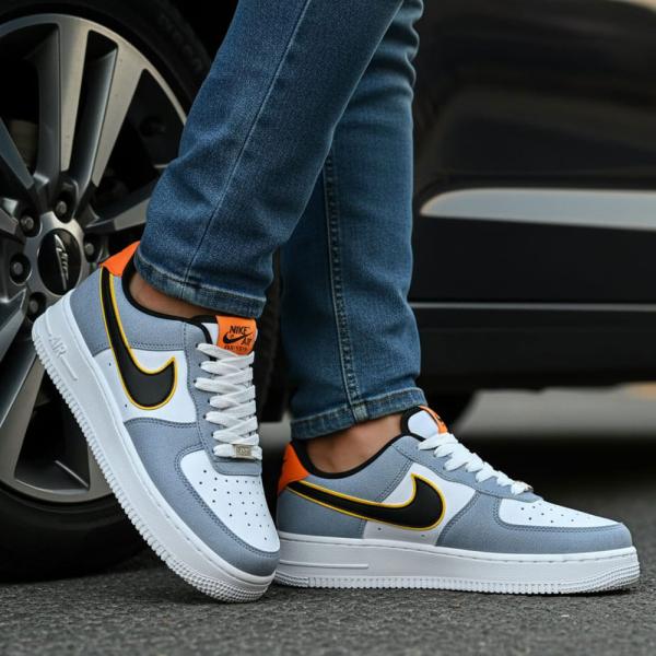 Nike Air Force Beyaz Taban Kot Lacivert