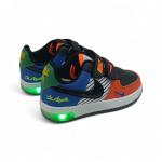 Nike Los Angeles Oranj Siyah Işıklı Cırtlı Çocuk Spor