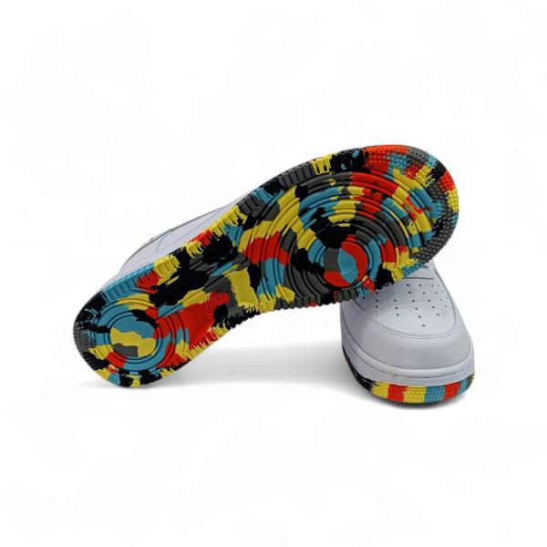 Air Force Renkli Taban Cilt Beyaz