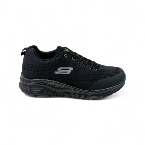 Skechers Air File Siyah Siyah