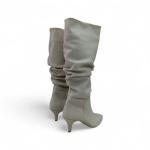 Nut İnce Taban Körüklü Dizaltı Sivri Burun Kadın Çizme