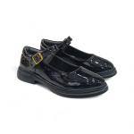 Siyah Rugan Toka Detaylı Kadın Loafer