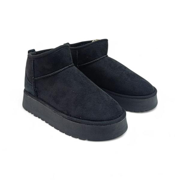 UGG Siyah Kalın Taban Kadın Bot