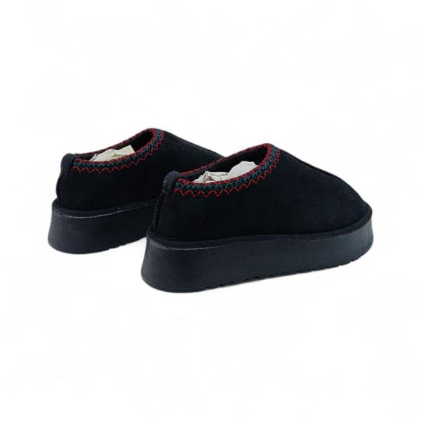 UGG Siyah Kalın Taban Kadın Terlik