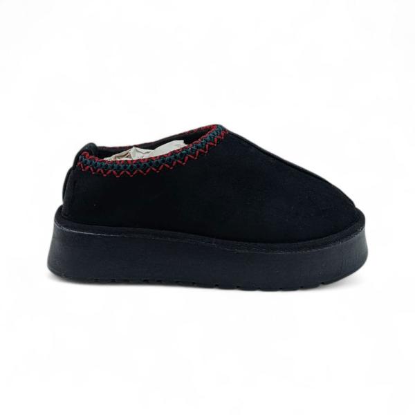 UGG Siyah Kalın Taban Kadın Terlik