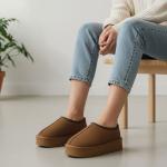 UGG Taba Kalın Taban Kadın Terlik