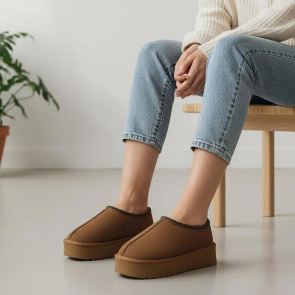 UGG Taba Kalın Taban Kadın Terlik