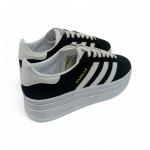 Adidas Gazelle Siyah Beyaz Kalın Taban