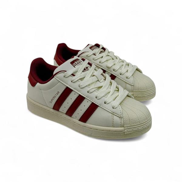 Adidas Super Star Bej Bordo