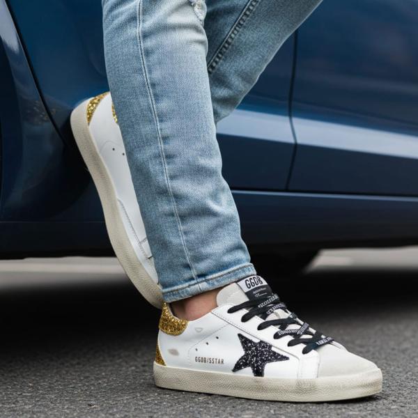 Golden Goose Super Star Beyaz Altın Siyah