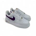 Nike Air Force Beyaz Mor Beyaz Taban