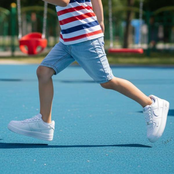 Nike Air Force Beyaz Beyaz Bağcıklı Çocuk Spor