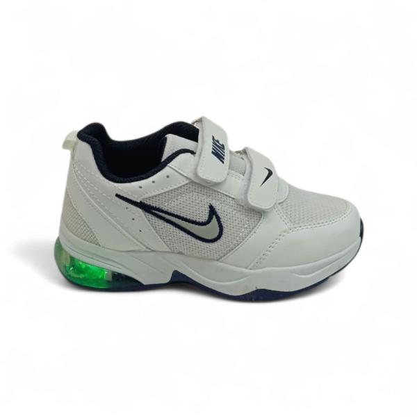 Nike Beyaz Işıklı Cırtlı Çocuk Spor