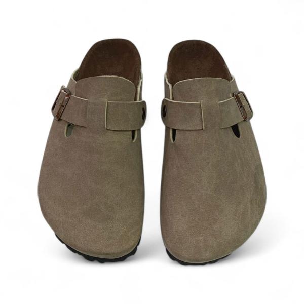 Birkenstock Bej Toka Detaylı Kapalı Kışlık Terlik