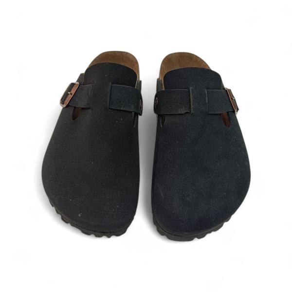 Birkenstock Siyah Toka Detaylı Kapalı Kışlık Terlik