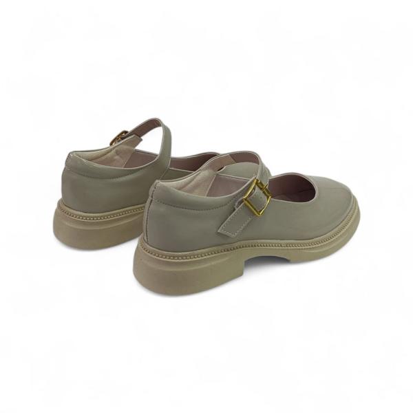 Bej Rugan Toka Detaylı Kadın Loafer