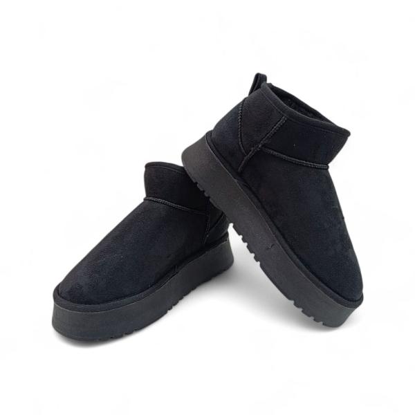 UGG Siyah Kalın Taban Kadın Bot