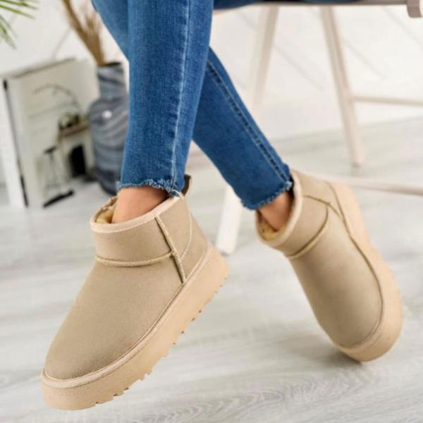 UGG Bej Kalın Taban Kadın Bot