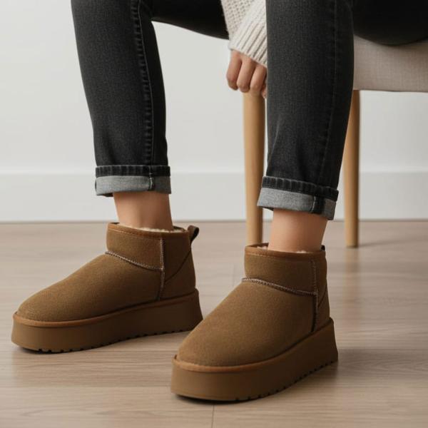 UGG Taba Kalın Taban Kadın Bot